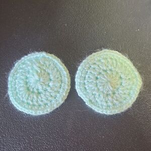 Handcrafted Mint Green Crochet Coasters